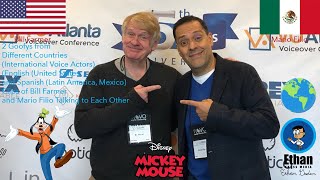 Clips of Bill Farmer and Mario Filio Talking to Each Other (Goofy's English and LA Spanish VAs)