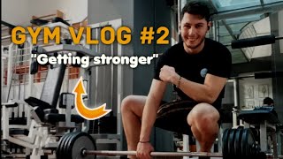 |Gym vlog #2| "Getting stronger" 💪🏻