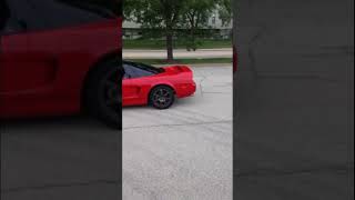 NSX rolling through 👀 #acura #honda #coupe #cars #red #classic #carshow