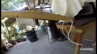 Test dive of 100cm & finish project 50cm wooden speargun👍