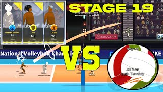 STAGE 19 OASIS, ATIS, SALHWA VS ALL STAR | The spike volleyball story