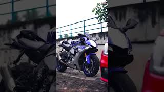 yamaha R1 blue silver adshon full new bicke #youtubeshorts #trending #shorts #art #trend #happy