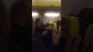 Impromptu trad session on Ryanair flight from Copenhagen to Dublin