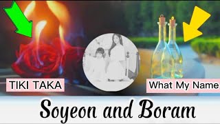 T-ARA (티아라)mentions Boram and Soyeon in M/V "Tiki Taka" and M/V"What My Name"#티아라 #tara#boram#soyeon