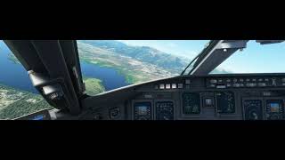 MSFS 2020 Visual approach rwy 16 at Bastia Poretta