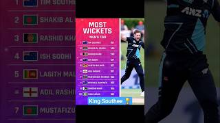 Most wickets in Men's T20's | Tim Southee 🏏❤  #timsouthee #cricket #shortsfeed #viral #trending