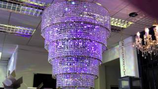 led colour changing chandelier