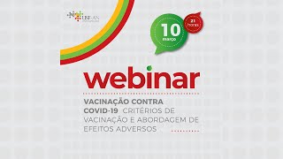 WEBINAR - Vacinação contra a Covid 19