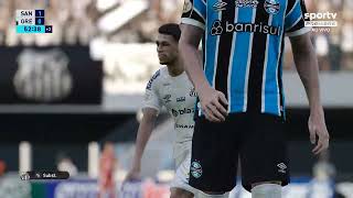 PES 2021 - Santos x Gremio - SIMULAÇÃO Brasileirão 2023