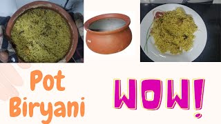 Pot biryani || Pulao with pot|| Chicken pulao || #పులావ్