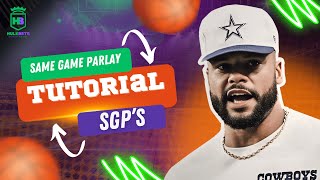 Mastering Single Game Parlays (SGP's) with Proven Techniques - NFL Week 7 MNF Example