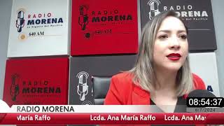 Entrevista a la asambleísta Ana María Raffo en Radio Morena.