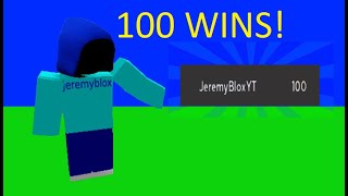 Getting 100 wins in Roblox bedwars!