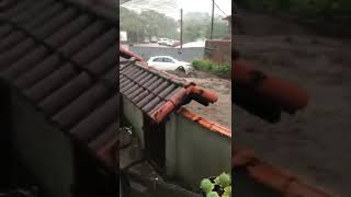 enchente em Petrópolis rio de janeiro vídeo real