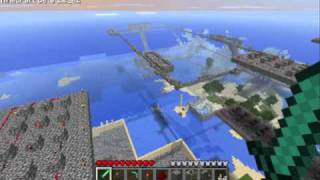 Minecraft - 1,200 TNT Ammo Cannon - The Decimator (Massive TNT Cannon)