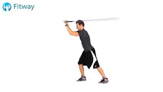 How To Do: Resistance Band Triceps Extension - Standing Pulling Away | Arm Workout Exercise