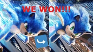 We Won!! Sonic getting redesign for Sonic movie