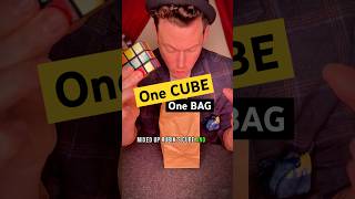 1️⃣CUBE 1️⃣BAG #shorts #rubikscube #magictrick