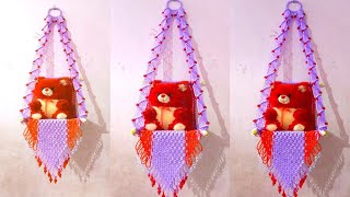 Macrame jhula || Macrame taddy jhula || macrame stick taddy jhula