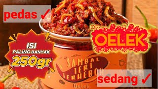 REKOMENDASI SAMBAL DI SHOPEE | Sambal Teri Terheboh Oelek