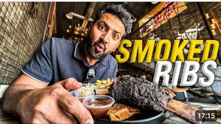 Trying SMOKED BEEF RIBS First time in my life#yutubshort #viralvideo #shortsviral