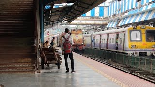 11086 Madgaon Double Dekar Ac Express & local Arrived same time in Thane Railway Station