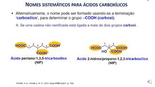 Ácidos Carboxílicos - Nomenclatura - Parte 2