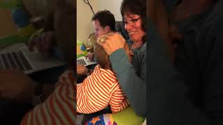 Petey giggle with grandma Nov 2017