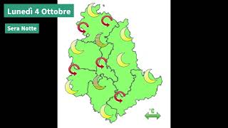 Il tempo previsto per la giornata di domani Lunedì 4 Ottobre 2024