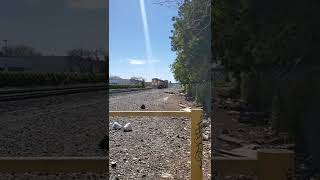 Union Pacific train at 4th street Berkeley California.