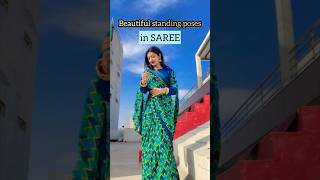 Beautiful standing poses in saree🦚/sky portrait photography/RADHA RAJVANSHI#viral #ytshorts #shorts