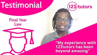 Testimonial by Lawrence - Final Year Law Student | 123tutors