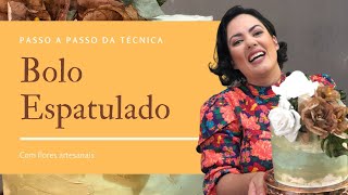 Técnica Passo a Passo Bolo Espatulado com Buttercream I Técnica I Adriana Boccomino