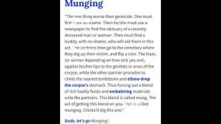 MUNGING - international mung day