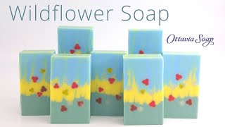 Wildflower Soap   – Soap making tutorial – SUBTITLED