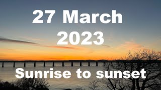 Sunrise to sunset on 27 March 2023 | 4K | Timelapse