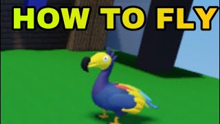 Roblox bedwars how to make dodo bird fly