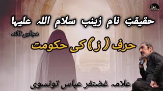 Haqeeqat-e-Naam e Zainab s.a | Majlis-3 | Allama Ghazanfar Abbas Tonsvi