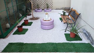 تجديد حديقة المنزل تصميم قبل وبعد Home garden design