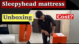 Sleepyhead orthopaedic Memory foam mattress unboxing | buy or not? #sleepyhead #mattress #flipkart