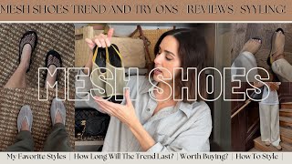 MESH SHOES TREND | HOW TO STYLE | THE ROW MESH SANDALS | ZARA | LE MONDE BERYL BALLET FLATS