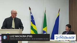 1ª Sessão do Mês de Novembro de 2024 - Câmara Municipal de Jaraguá