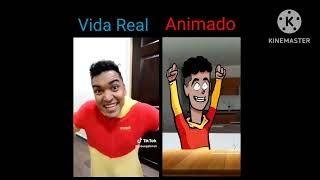 Alfredo Larin El Come Cáscara De Banana ( Vida Real VS Animado ) "Cartoon And Real Life" Parte 3