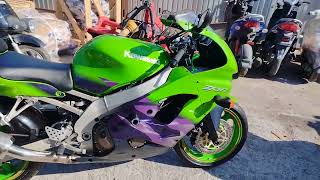 Отправка Кавы. Kawasaki ninja ZX-9R 1999г. Продажа мотоциклов Владивосток. Япония.