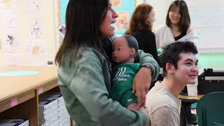 Students Care for Babies Hands-On