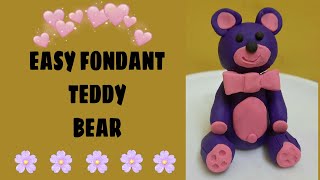 Fondant Teddy Bear Tutorial | How To Make Fondant Teddy Bear | Making  Teddy Bear With Clay | DIY