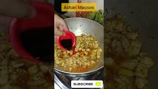 Quick Achari Macaroni Recipe By Kitchen With #italianstreetfood #spicymacaroni #pastarecipe