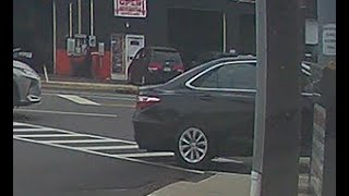 Car Drives on Curb to Reach Destination