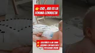 Ésta es la forma correcta #bebe #estimulaciontemprana #estimulacion #bebes #baby  #sentado #online