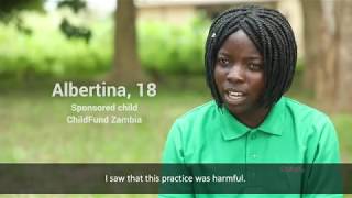 Albertina is fighting for an end to child marriage